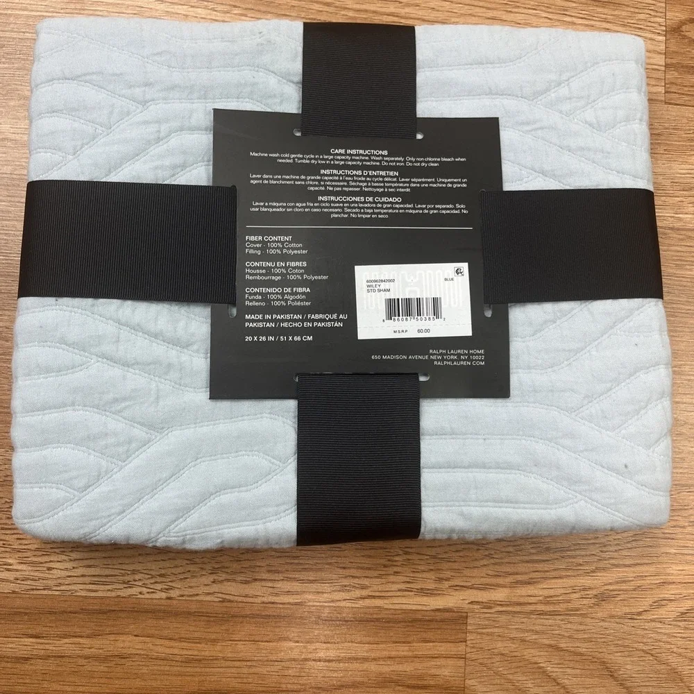 Lauren Ralph Lauren Wiley Standard Pillow Sham‎ in Blue NEW
